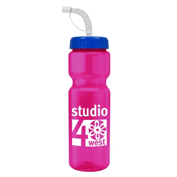 Transparent sports bottle, 28 oz., heavy wall design for multiple use.... from ASI 40480 Koozie Group