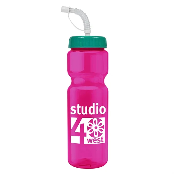 Transparent sports bottle, 28 oz., heavy wall design for multiple use.... from ASI 40480 Koozie Group