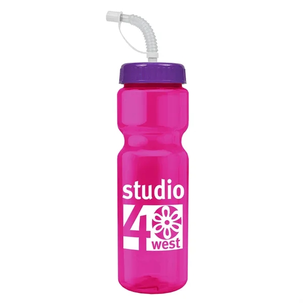 Transparent sports bottle, 28 oz., heavy wall design for multiple use.... from ASI 40480 Koozie Group