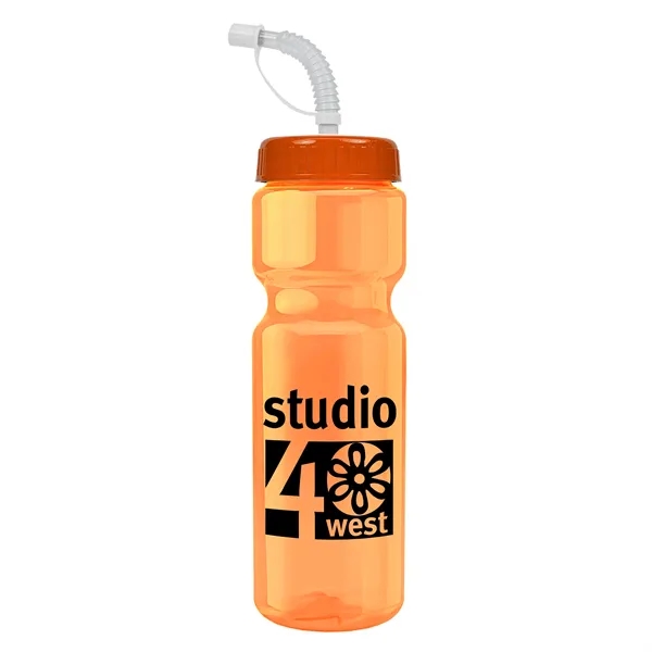 Transparent sports bottle, 28 oz., heavy wall design for multiple use.... from ASI 40480 Koozie Group