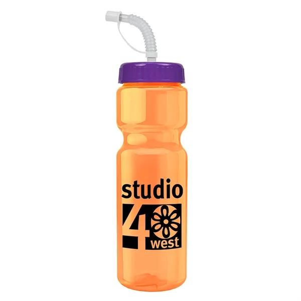 Transparent sports bottle, 28 oz., heavy wall design for multiple use.... from ASI 40480 Koozie Group