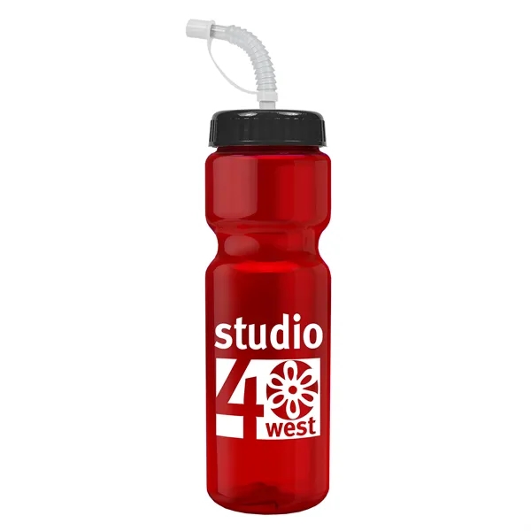 Transparent sports bottle, 28 oz., heavy wall design for multiple use.... from ASI 40480 Koozie Group
