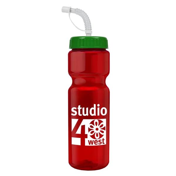 Transparent sports bottle, 28 oz., heavy wall design for multiple use.... from ASI 40480 Koozie Group