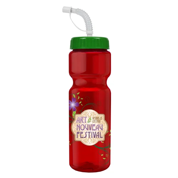 Transparent sports bottle, 28 oz., heavy wall design for multiple use.... from ASI 40480 Koozie Group