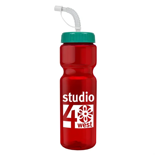 Transparent sports bottle, 28 oz., heavy wall design for multiple use.... from ASI 40480 Koozie Group