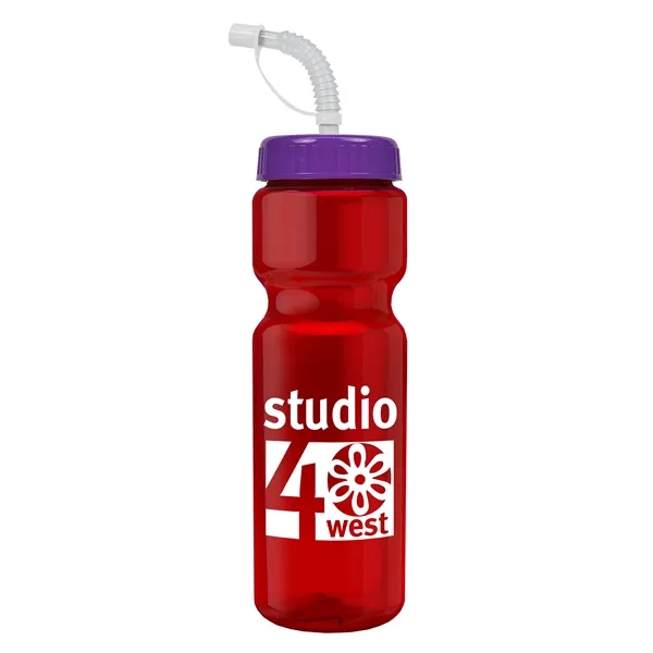 Transparent sports bottle, 28 oz., heavy wall design for multiple use.... from ASI 40480 Koozie Group
