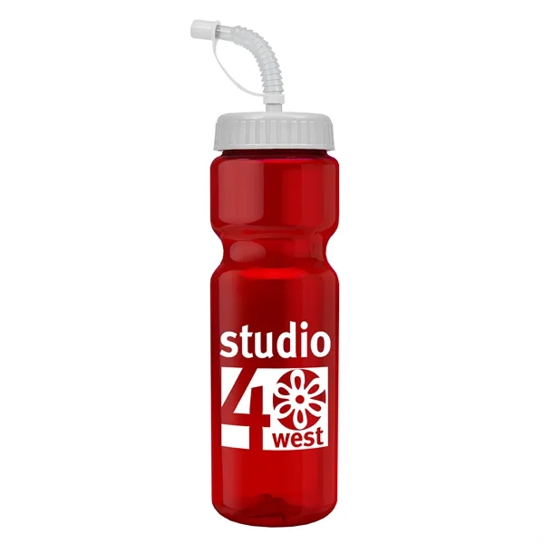 Transparent sports bottle, 28 oz., heavy wall design for multiple use.... from ASI 40480 Koozie Group