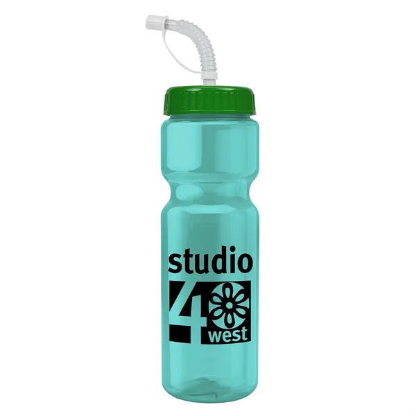 Transparent sports bottle, 28 oz., heavy wall design for multiple use.... from ASI 40480 Koozie Group