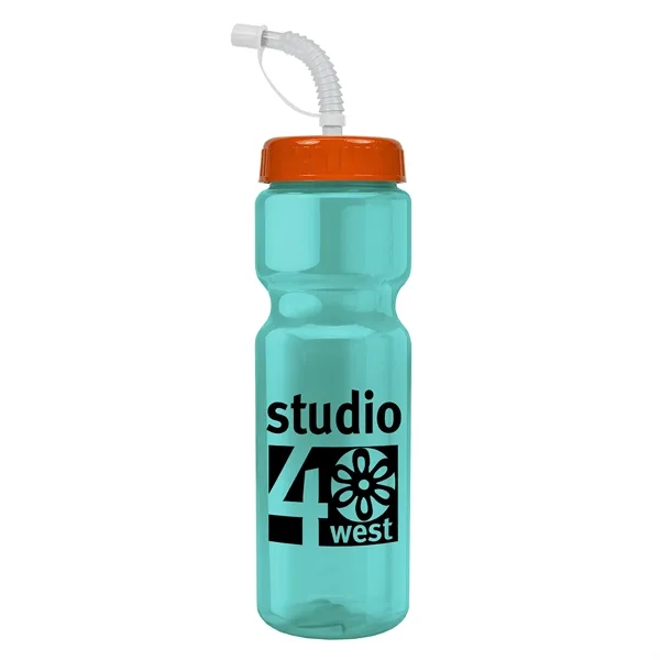 Transparent sports bottle, 28 oz., heavy wall design for multiple use.... from ASI 40480 Koozie Group
