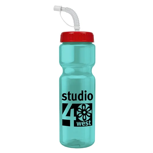 Transparent sports bottle, 28 oz., heavy wall design for multiple use.... from ASI 40480 Koozie Group