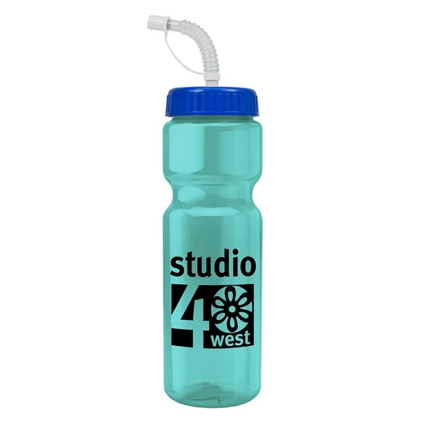 Transparent sports bottle, 28 oz., heavy wall design for multiple use.... from ASI 40480 Koozie Group