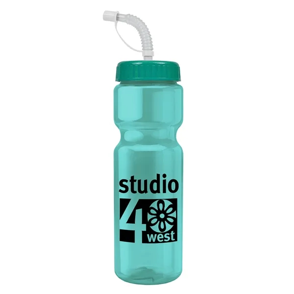 Transparent sports bottle, 28 oz., heavy wall design for multiple use.... from ASI 40480 Koozie Group