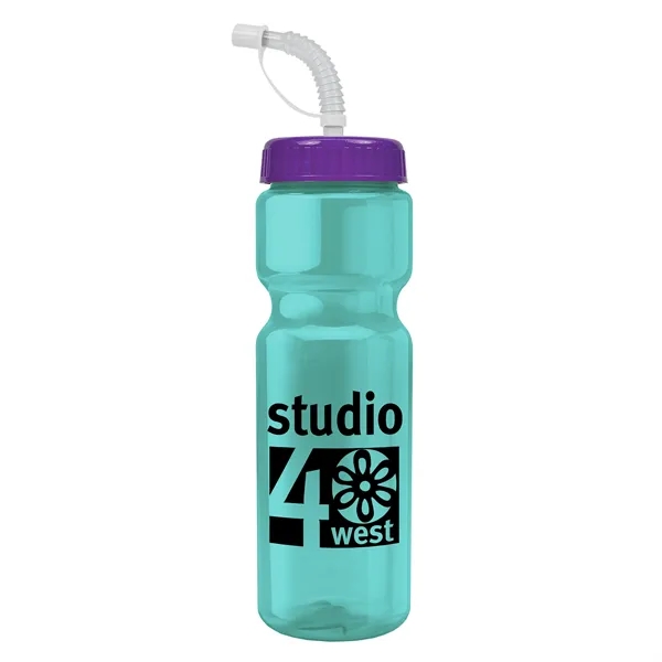 Transparent sports bottle, 28 oz., heavy wall design for multiple use.... from ASI 40480 Koozie Group