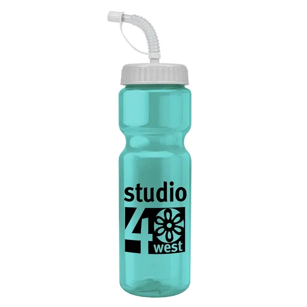 Transparent sports bottle, 28 oz., heavy wall design for multiple use.... from ASI 40480 Koozie Group