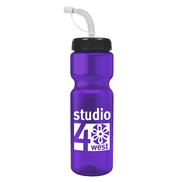 Transparent sports bottle, 28 oz., heavy wall design for multiple use.... from ASI 40480 Koozie Group