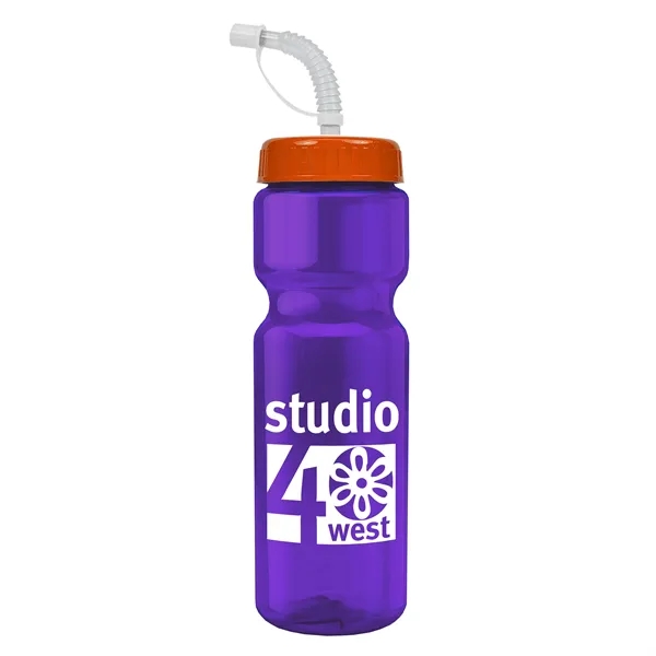 Transparent sports bottle, 28 oz., heavy wall design for multiple use.... from ASI 40480 Koozie Group
