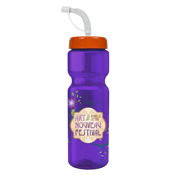 Transparent sports bottle, 28 oz., heavy wall design for multiple use.... from ASI 40480 Koozie Group