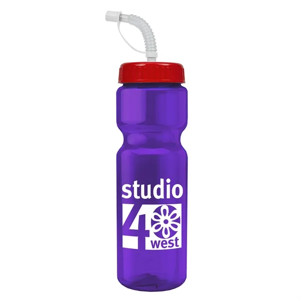 Transparent sports bottle, 28 oz., heavy wall design for multiple use.... from ASI 40480 Koozie Group