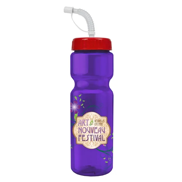 Transparent sports bottle, 28 oz., heavy wall design for multiple use.... from ASI 40480 Koozie Group