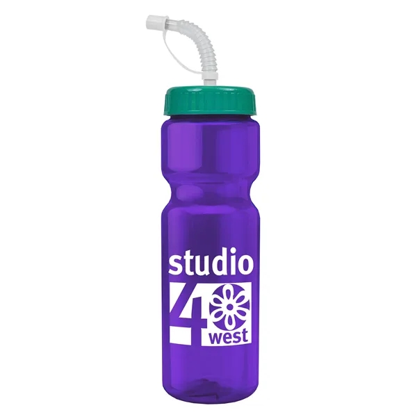 Transparent sports bottle, 28 oz., heavy wall design for multiple use.... from ASI 40480 Koozie Group