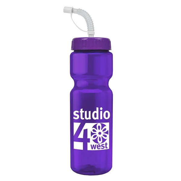 Transparent sports bottle, 28 oz., heavy wall design for multiple use.... from ASI 40480 Koozie Group