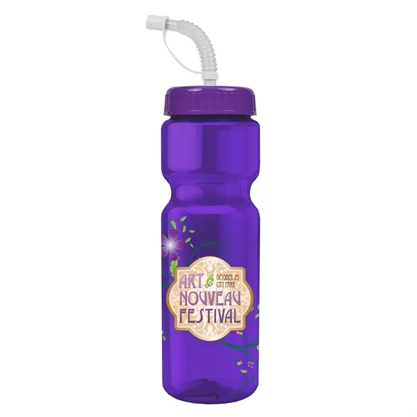 Transparent sports bottle, 28 oz., heavy wall design for multiple use.... from ASI 40480 Koozie Group