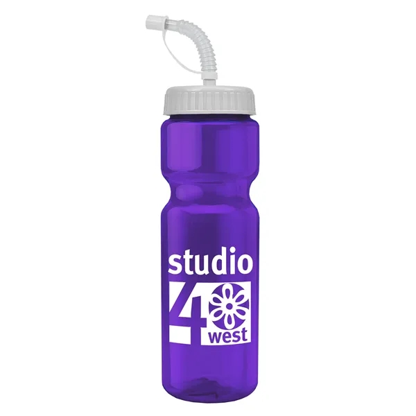 Transparent sports bottle, 28 oz., heavy wall design for multiple use.... from ASI 40480 Koozie Group