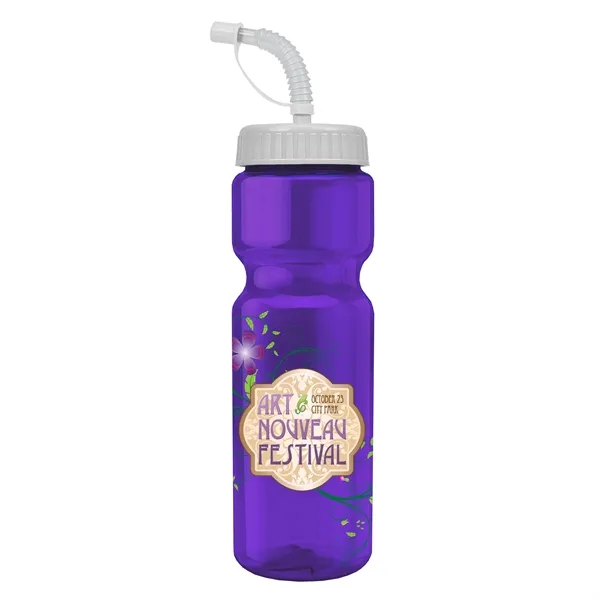 Transparent sports bottle, 28 oz., heavy wall design for multiple use.... from ASI 40480 Koozie Group