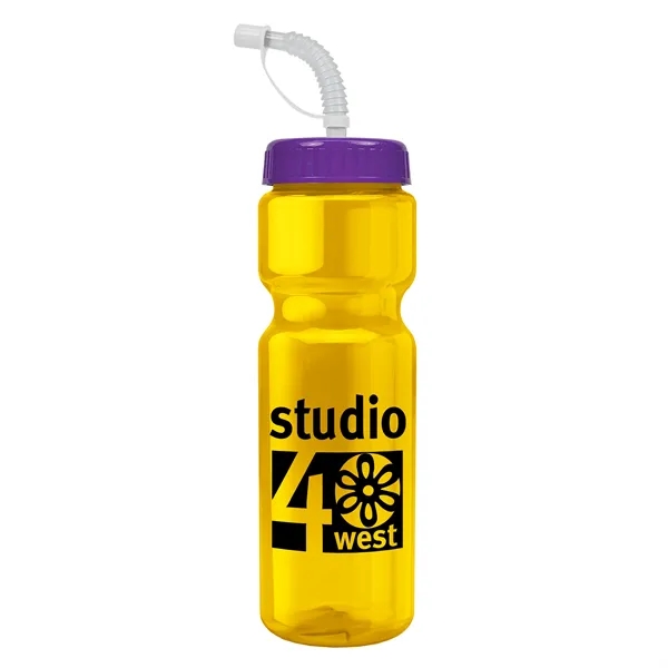 Transparent sports bottle, 28 oz., heavy wall design for multiple use.... from ASI 40480 Koozie Group