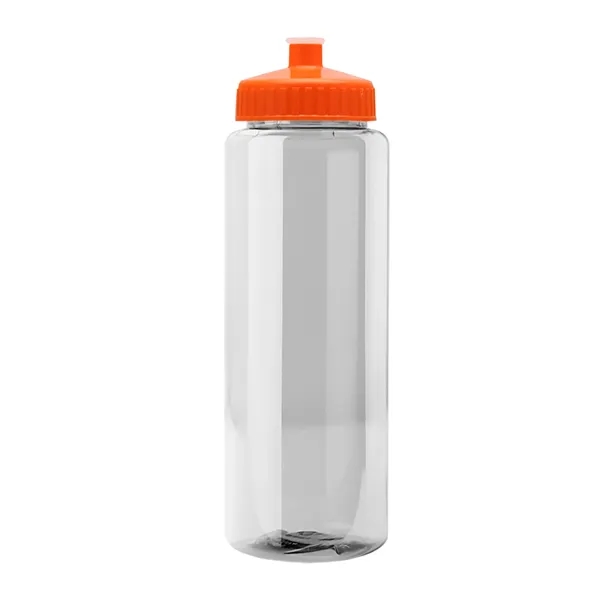 Transparent sports bottle, 32 oz. made of reusable and recyclable PETE.... from ASI 40480 Koozie Group