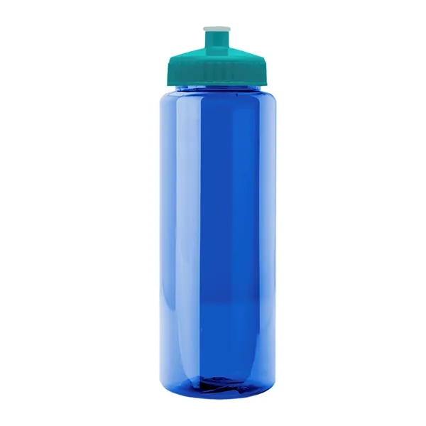 Transparent sports bottle, 32 oz. made of reusable and recyclable PETE.... from ASI 40480 Koozie Group