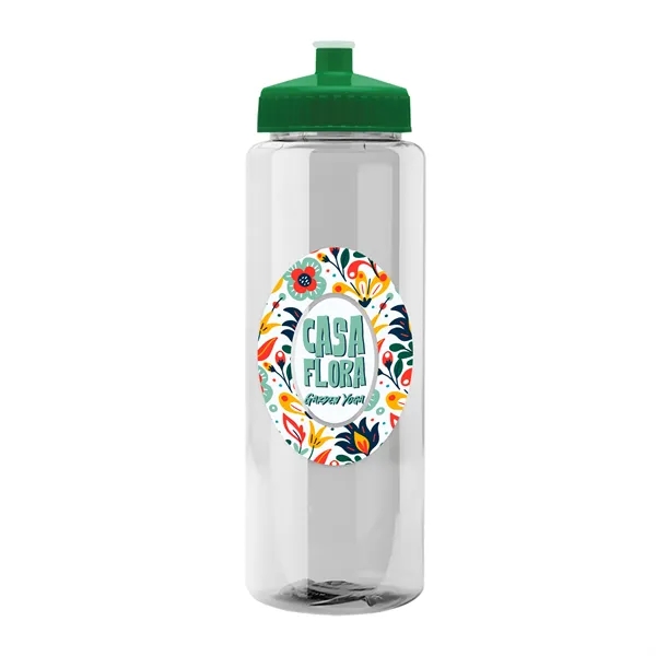 Transparent sports bottle, 32 oz. made of reusable and recyclable PETE.... from ASI 40480 Koozie Group