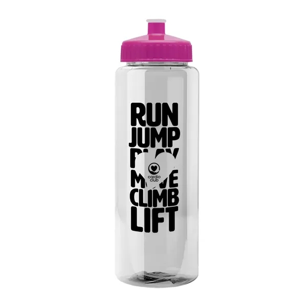 Transparent sports bottle, 32 oz. made of reusable and recyclable PETE.... from ASI 40480 Koozie Group