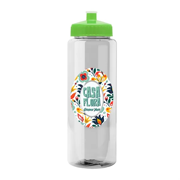 Transparent sports bottle, 32 oz. made of reusable and recyclable PETE.... from ASI 40480 Koozie Group