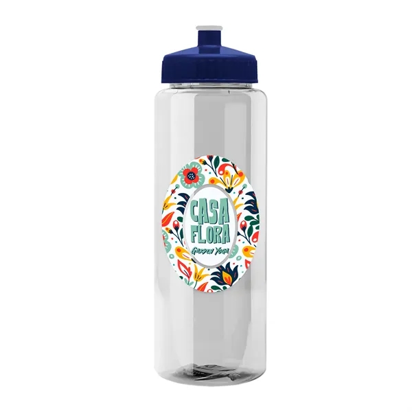 Transparent sports bottle, 32 oz. made of reusable and recyclable PETE.... from ASI 40480 Koozie Group