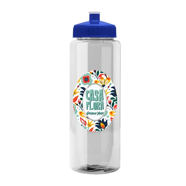 Transparent sports bottle, 32 oz. made of reusable and recyclable PETE.... from ASI 40480 Koozie Group