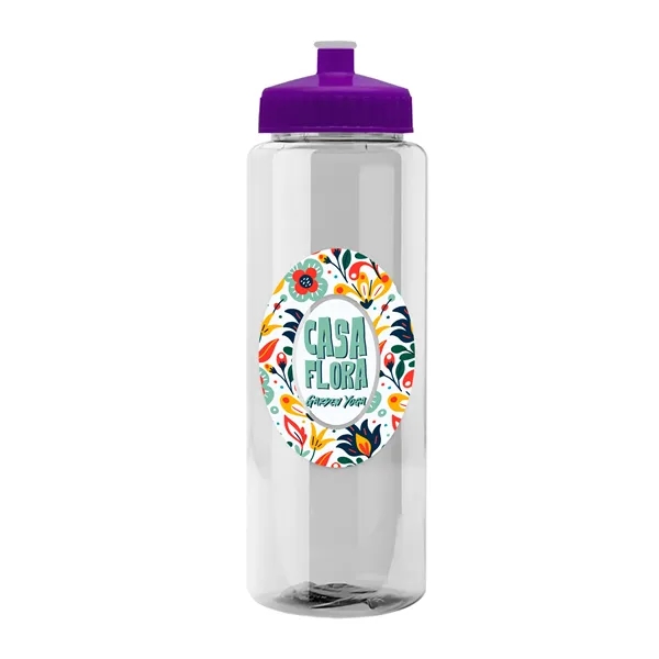 Transparent sports bottle, 32 oz. made of reusable and recyclable PETE.... from ASI 40480 Koozie Group