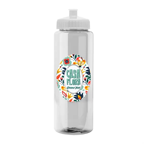 Transparent sports bottle, 32 oz. made of reusable and recyclable PETE.... from ASI 40480 Koozie Group