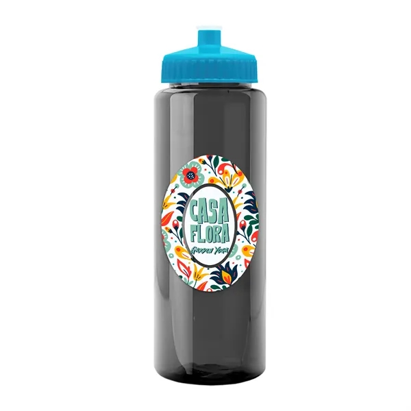 Transparent sports bottle, 32 oz. made of reusable and recyclable PETE.... from ASI 40480 Koozie Group