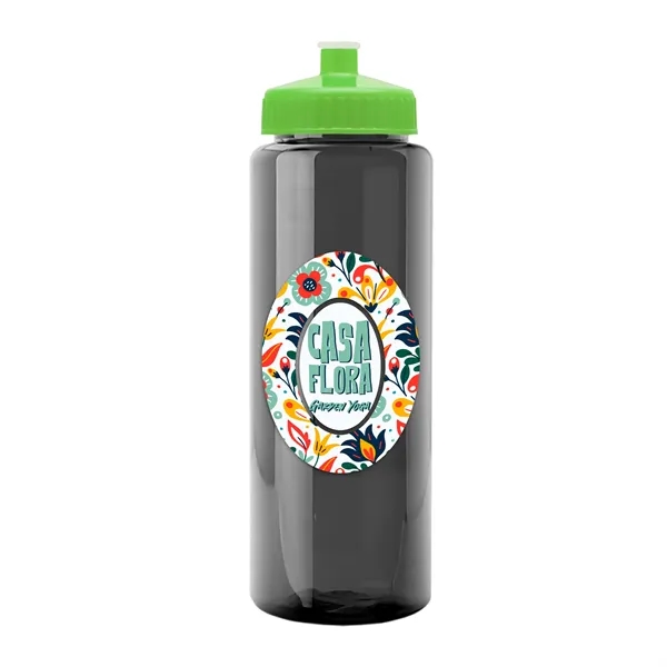 Transparent sports bottle, 32 oz. made of reusable and recyclable PETE.... from ASI 40480 Koozie Group