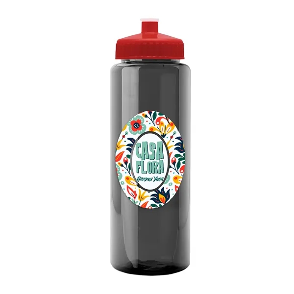 Transparent sports bottle, 32 oz. made of reusable and recyclable PETE.... from ASI 40480 Koozie Group