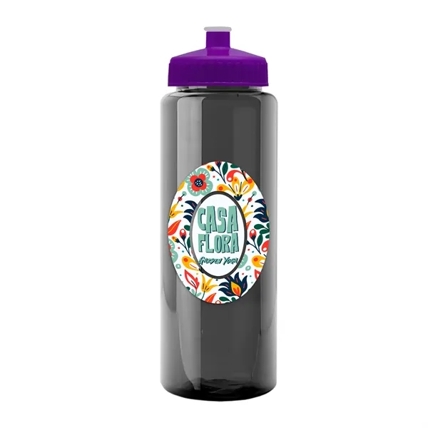 Transparent sports bottle, 32 oz. made of reusable and recyclable PETE.... from ASI 40480 Koozie Group