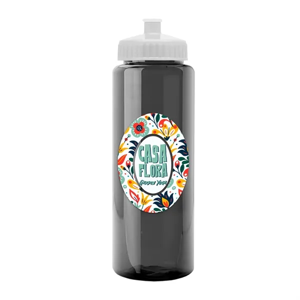 Transparent sports bottle, 32 oz. made of reusable and recyclable PETE.... from ASI 40480 Koozie Group