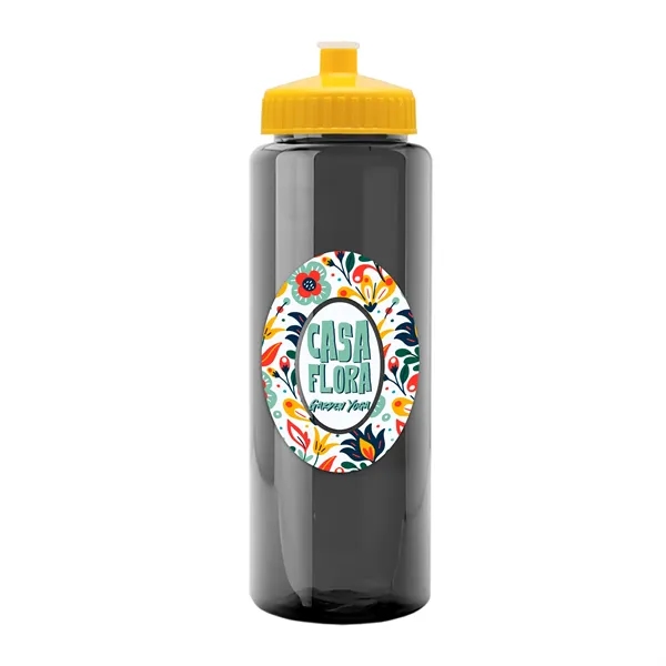 Transparent sports bottle, 32 oz. made of reusable and recyclable PETE.... from ASI 40480 Koozie Group