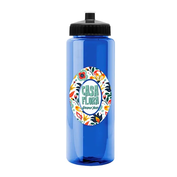 Transparent sports bottle, 32 oz. made of reusable and recyclable PETE.... from ASI 40480 Koozie Group