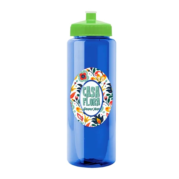Transparent sports bottle, 32 oz. made of reusable and recyclable PETE.... from ASI 40480 Koozie Group