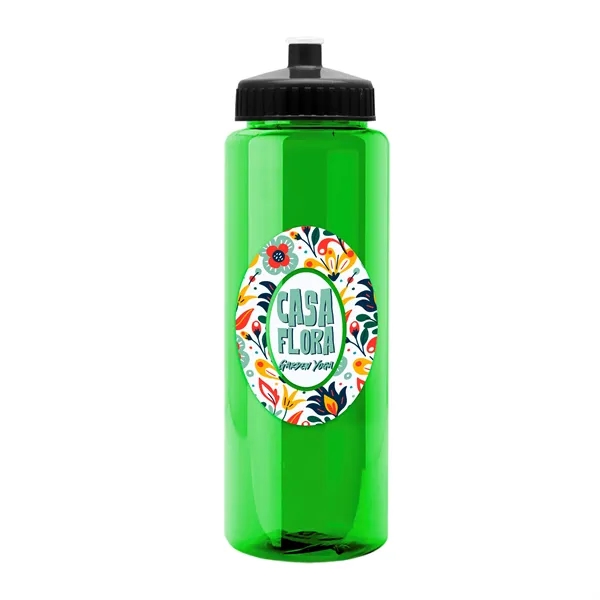 Transparent sports bottle, 32 oz. made of reusable and recyclable PETE.... from ASI 40480 Koozie Group