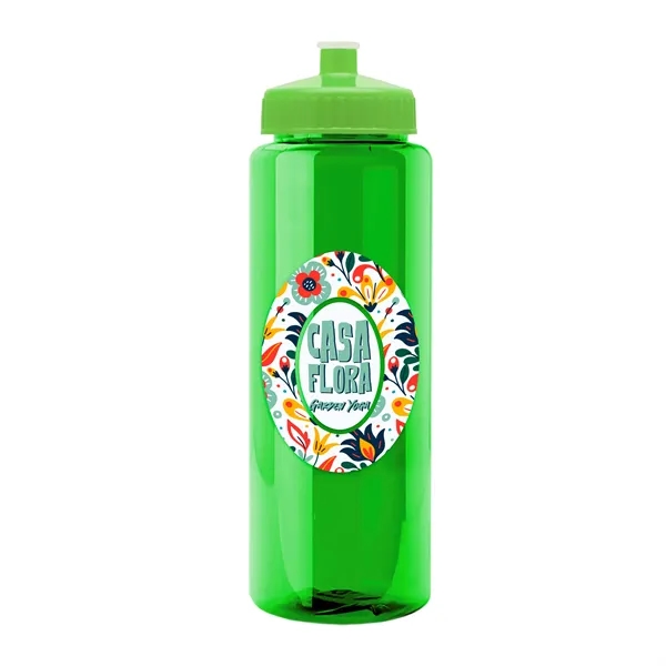 Transparent sports bottle, 32 oz. made of reusable and recyclable PETE.... from ASI 40480 Koozie Group