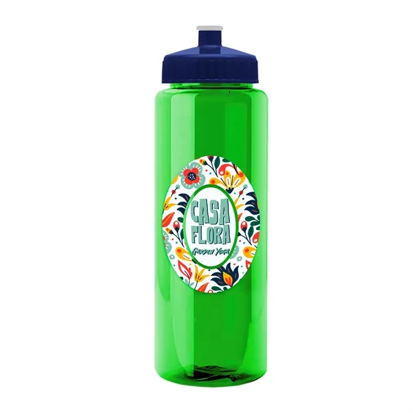 Transparent sports bottle, 32 oz. made of reusable and recyclable PETE.... from ASI 40480 Koozie Group