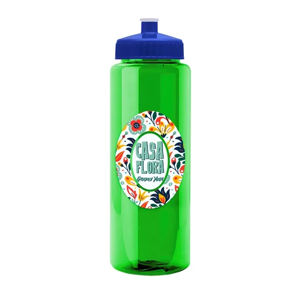 Transparent sports bottle, 32 oz. made of reusable and recyclable PETE.... from ASI 40480 Koozie Group